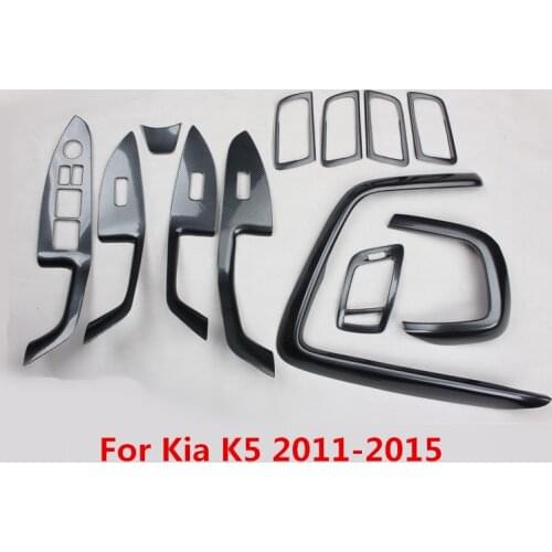 For Kia K5 2011 2012 2013 2014 2015 Interior Styling Window Control Sticker Handle Panel Cover Dashboard Outlet Moulding Trim