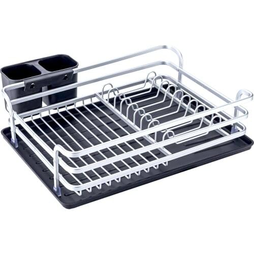 Aluminum Alloy Dish Rack Storage Rack for Dishes Kitchen Rack Kitchen Sink Drying Shelf Bowl Holder Tool Holder Storage Box