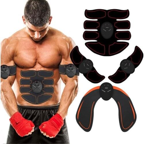 EMS Abdominal Muscle Stimulator Trainer Toner Abs Fitness Training Gear Machine Home Gym Weight Loss Body Slimming Device Unisex