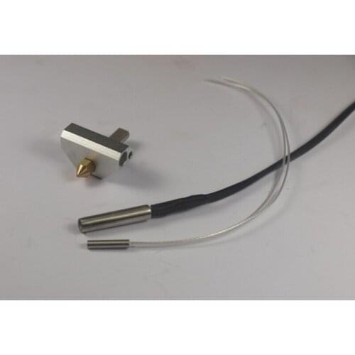 3D printer parts UP 3D printer hotend kit Nozzle heater assembly nozzle heater block barrel sensor heat carriage free shipping