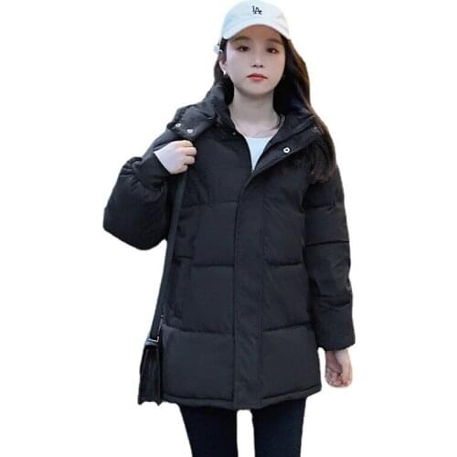 Women Winter Hooded Windproof Big Pocket Midi Warm Bubble Coat Puffer Jacket Cotton Padded Parkas Outwear Overcoat