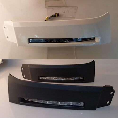 1 Set Car Front Bumper Lights For Toyota Tundra 2007 2008 2009 2010 2011 2012 2013 12V LED Daytime Running Lights DRL fog lamp