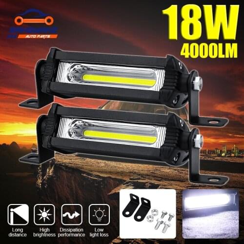12V-24V Led Work Lights Tractors Trucks COBHeadlight Motorbike Scooter Led Bar Spotlight Driving Fog Lights Offroad
