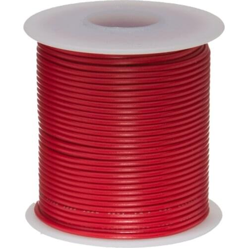30 Meters UL1007 Red Electronic Wire 22awg 1.6mm PVC Electronic Wire Tinned Copper Cable UL #22