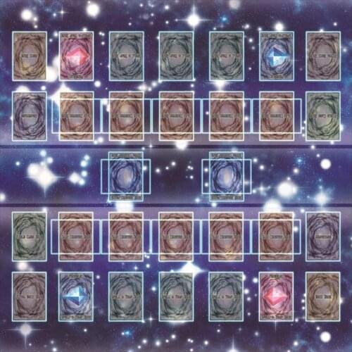 4# Yugioh Accessories Card Game Pad Rubber Play Mat 60x60cm Galaxy Style Competition Pad Playmat For Yu-gi-oh Card