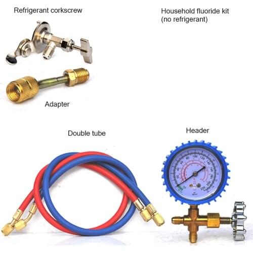 Car Fluoride Household Air Conditioning Repair Refrigeration Tools Refrigerant Corkscrew Tube Refrigerant Table