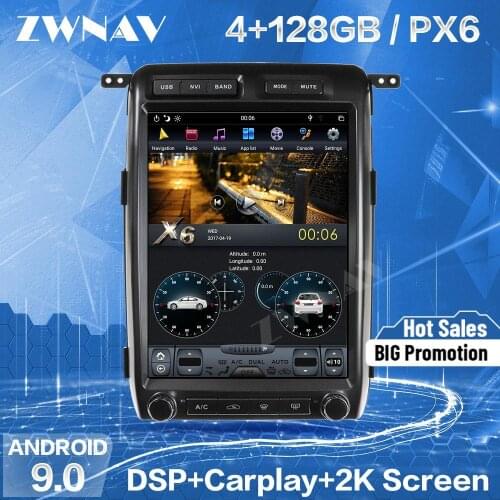 Vertical Tesla Screen 4G+64G Android 9.0 Car Multimedia Player For Ford F150 2009-2014 car GPS Navi Audio Radio Stereo Head Unit