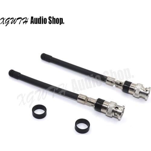 2PCS BNC UHF Microphone Antenna For Shure PGX24 SLX24 PG58 SM58 BETA58 Series Wireless Mic Frequency 400-900MHz