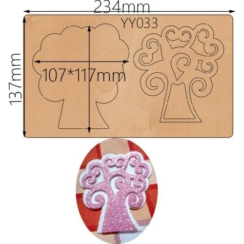 The big tree knife die YY033 is suitable for the new cutting and wooden die of common cutting machines in the market