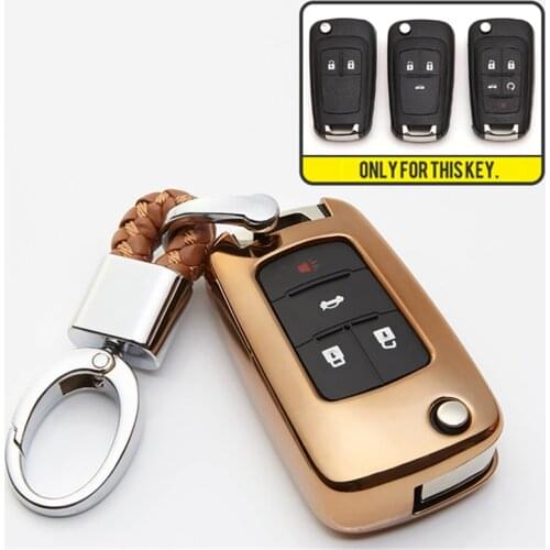 For Chevrolet Cruze 2013 Spark Onix Siverado Volt Camaro Aveo 2011 2012 Sonic Orlando Malibu Trax TPU Car Key Cover Shell Holder