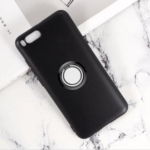 For Xiaomi Mi 6 Back Ring Holder Bracket Phone Case Cover Phone TPU Soft Silicone Cases for Xiaomi Mi 6 MCE16 5.15 inch