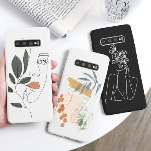 Funny Art Lines Case For Samsung Galaxy A82 A72 A52 A32 A51 A50 A21S A12 A02S A20e A31 A30 A42 A41 A40 A71 A70 A91 A6 A7 A9 2018