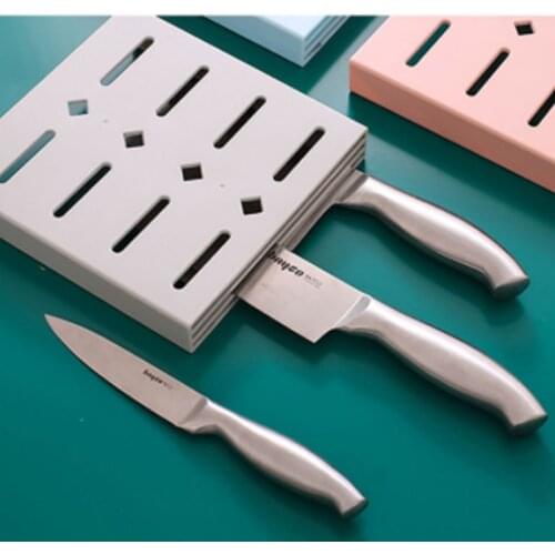 Paste-type Punch-free Knife Rack Storage Chefs Knife Stand Cleaver Holder Organizer Kitchen Utensil Rack Kitchen tools Gadgets