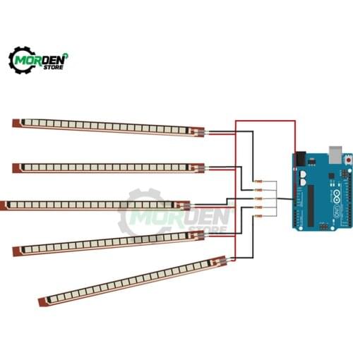 1Pcs Flex Sensor 2.2 Inch Bend Flex Sensor for Robotic hand Electronic gloves Flex2.2 flex4.5 Flex Sensor 4.5