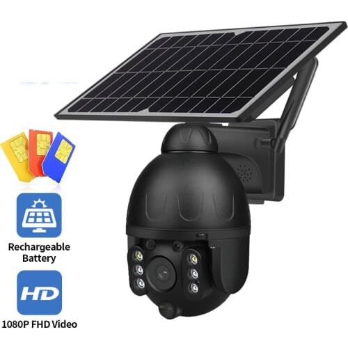 Hot Sale INQMEGA WIFI Solar IP PTZ Cameras Starlight full color IR vision P2P IR Vision Cloud storage camera