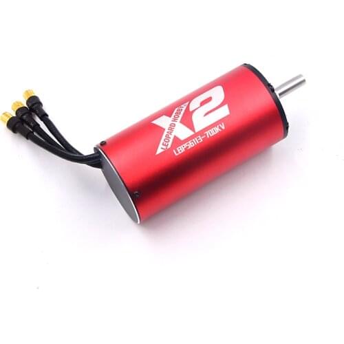 Leopard Hobby LBP56113 X2 4-Pole sensorless brushless inrunner with Water cooling jacket 5675 combo for 530KV 700KV RC boats
