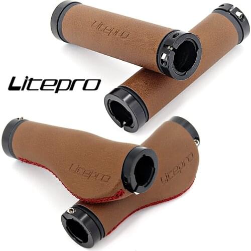 Litepro BMX Folding Bike PU Leather Handlebar Grips MTB Mountain Road Bicycle Handle Comfortable Cover Cycling Accessory