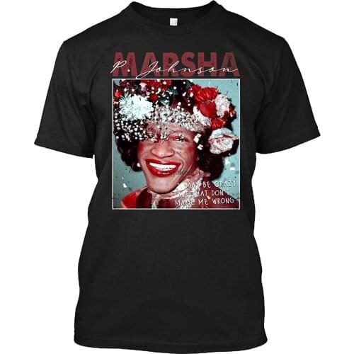 Marsha P Johnson Trans LGBTQ+ Pride Month Trans Rights are Human T Shirt Gift Tee for Men Women