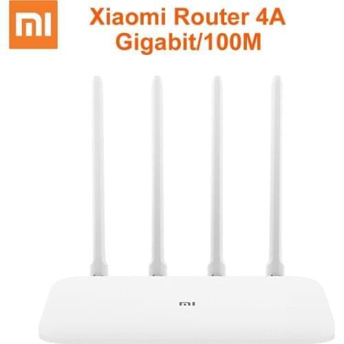 Xiaomi Router 4A Gigabit Edition 1000M 100M 5GHz 2.4GHz WiFi ROM 16MB DDR3 64MB 128MB High Gain 4 Antennas Remote Mi APP Control