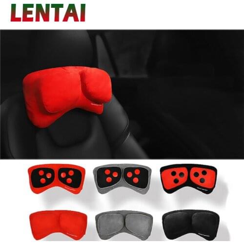 LENTAI 1PC Car Seat Massage Pillow Head Neck Pad For Kia Rio Ceed Sportage 2017 Cerato Sorento Mazda CX-7 6 Mini Cooper R56 F56