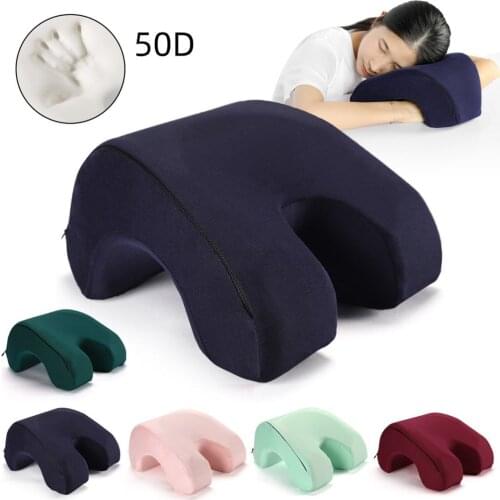 Memory Foam Lying Down Pillow Lunch Break Pillow Office Leisure Nap Pillow Portable Lying Down Pillow