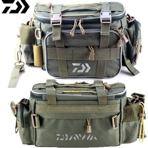 Daiwa Multifunctional Fishing Bags Outdoor Single Shoulder Bag Fishing Lures Tackle Gear Storage Case Large Daiwa Fishing Bags