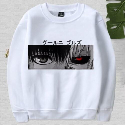 Fashion Anime Kaneki Ken Tokyo Ghoul Cool Eyes Hoodie Women Casual Pullover Women Clothing Girl Sweatshirts Vintage Tops Goth