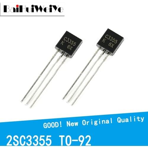 50PCS/LOT 2SC3355 C3355 TO-92 TO92 12V 0.1A NPN Triacs Thyristor New Original Good Quality Chipset