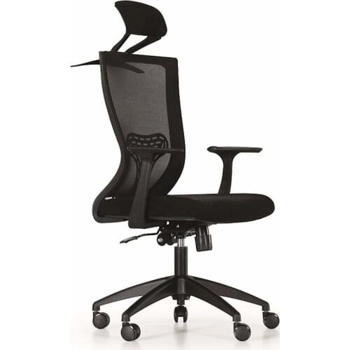 Space Office Quatro Meshed Manager Chair-Black-Plastic