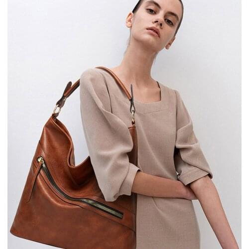 Pu Retro Womens Bucket Bag Crossbody All-match Handbag Fashion Luxury Handbags Women Shoulder Bags Femal Crossbody Bags