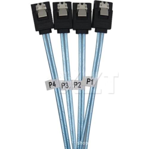 PZ 2017 High Speed 6Gbps 4pcs/set Sata Cable Sas Cable High Quality for Server