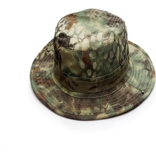 Tactical Training Fishing Hunting Hiking Cap Airsoft Sniper Camo Boonie Hats Military Hat Army Sunscreen Kryptek Camoflage Cap