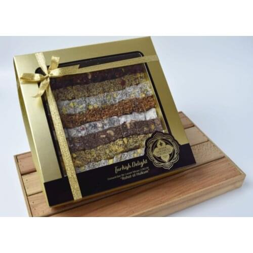 Turkish delight with mixed nuts. traditional turkish delight. unique flavor. airless package. fresh products 600 gr