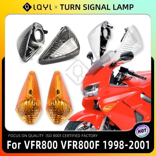 2Pcs/Set Motorcycle Lens Turn Signal Lamp Indicator Lights Blinkers For Honda VFR800 1998 1999 2000 2001 98 99 00 01