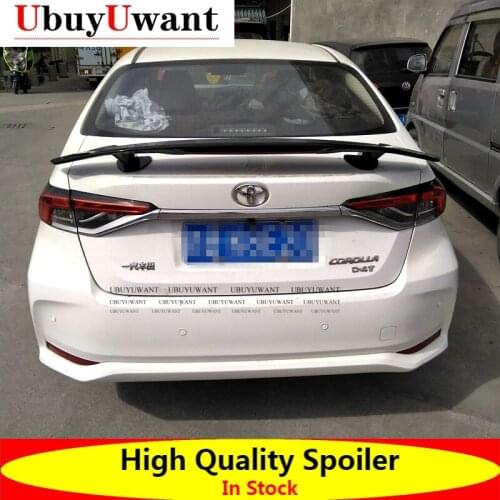 General Purpose Car Styling ABS Material And Surface Carbon Fiber Rear Spoiler For TOYOTA COROLLA 2019 Universal Car Spoiler