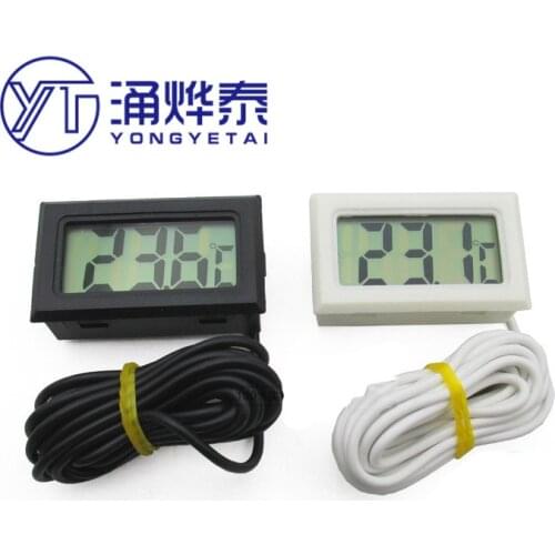 YYT FY-10 FY-11 FY-12 1M LED Digital Temperature Sensor Meter Detector Tester 5V 12V for Car Indoor Baby Bath Incubator