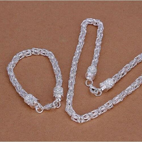 S027 925 Hot Selling Silver Color Jewelry Sets For Women Fashion Jewelry Set New Dragon Head /aioaizva Augajlna