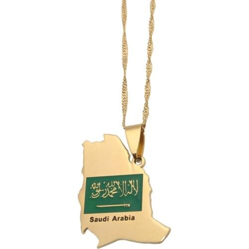 Zkd saudi arbia shahada stainless steel pendant necklace there is no god but Allah Muhammad is Gods messenger