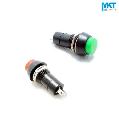 10Pcs Sample 2 Pins 250V 3A Red/Green Button Push Button Electrical Switch Latch/No-Latch