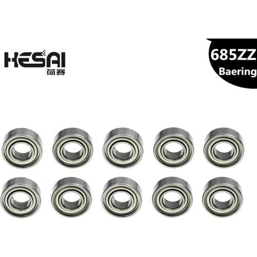 10Pcs 5*11*5mm Deep Groove Ball Bearing 685ZZ Bearing Steel Sealed Double Shielded Dustproof Bearing 5x15x5mm