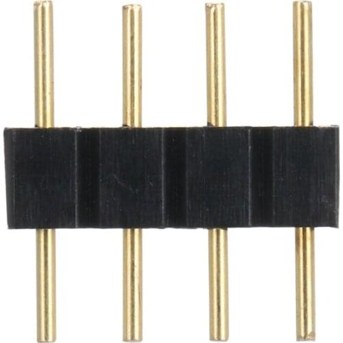 100 Pack Black 4 Pin Male Connector Plug for RGB LED Strip Lighting L2270 Drop shipping