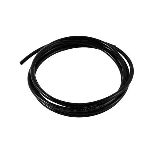 2.5M 8Ft Long 6mm x 4mm Dia Black Air Pneumatic Polyurethane PU Hose Pipe Tubing