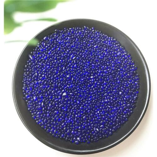 50g 2-5mm K5 Cobalt Blue Glass Gravel Glaze Stone Rock Polish Aquarium Specimen Mineral Crystals