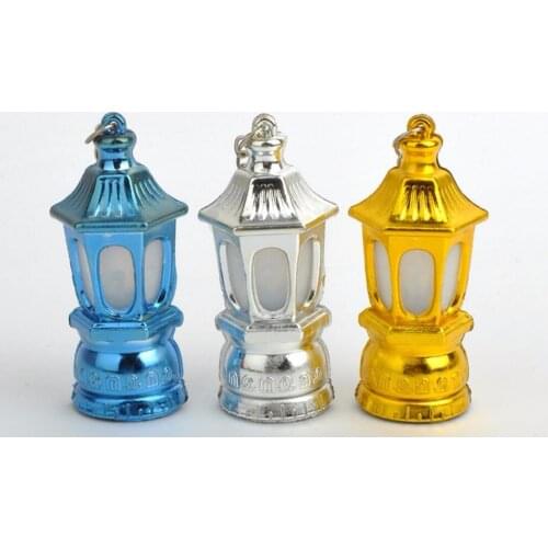 500pcs Ramadan Lantern Keychain Led Light with AG3 batteries Outdoor tools size 6.2*2.8cm for Balram Id al Fitr Lasser Bairam