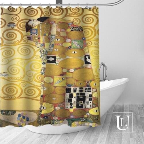 Big Sale New Custom Klimt Gustav Shower Curtain with Hooks bathroom Waterproof Polyester Fabric
