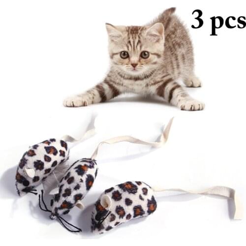3pcs Cat Toys Pet Cat Chew Toy Mouse Interactive Kitten Playing Mouse Pet Biting Toys for Cats Pet Products