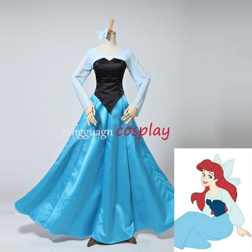 Princess Mermaid Princess Dress Costume Shirt Corset Skirt Halloween Carnival Birthday Party Cosplay Costume