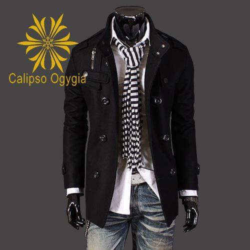 Classic New Arrivel Mens Black Grey Real Moto Jacket Slim Fit Stand Mens Coats COML10