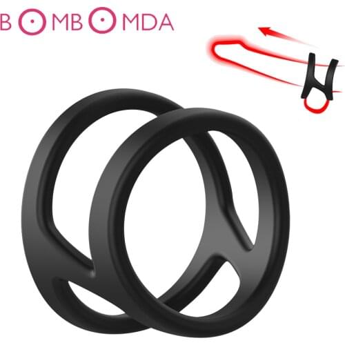 Male Chastity Device Penis Rings Cock Rings Penis Sleeve Penis Trainer Delay Ejaculation High Elasticity Time Lasting Sex Toys