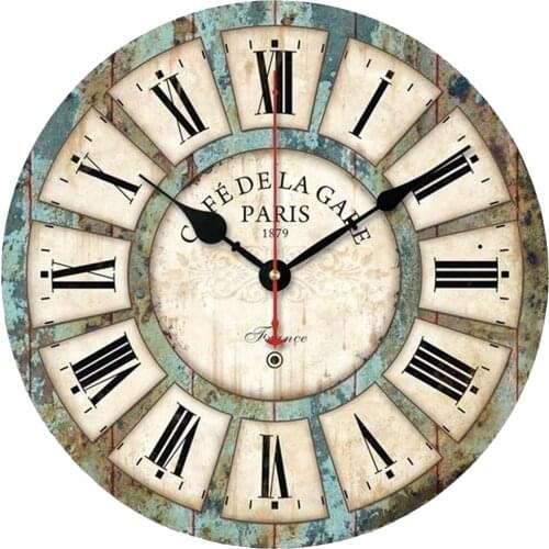 Wall Wooden Clocks Silent Home Cafe Office Wall Decor Clocks for Kitchen Wall Art Large Wall Clocks for Living Room Home Decor